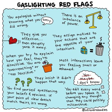 What Is Gaslighting, Gaslighting Signs, Narcissistic Behavior, Red Flags, Mental And Emotional Health, Red Flag, Toxic Relationships, Narcissism, Emotional Intelligence