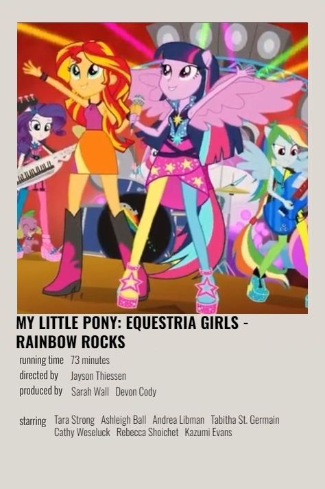 Disney Polaroid, Poster Polaroid, My Little Pony Poster, Movie Card, Rainbow Rocks, Posters Minimalist, Polaroid Poster, Movie Poster Wall, Evil Anime