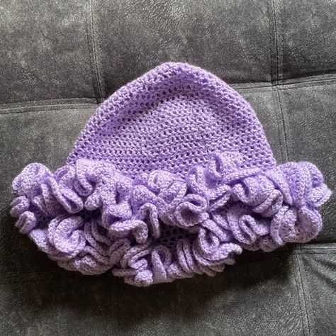 Teens Purple Crochet Chelly Hat Chelly Hat, Purple Crochet, Soft Material, Hand Made, Crochet, Purple, Hats, Closet, Fashion Tips