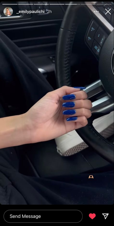 Emily Paulichi Nails, Blue Nails Aesthetic, Cute Blue Nails, Emily Paulichi, Aesthetic Nails, Nails Aesthetic, Inspo Instagram, Best Acrylic Nails, Beautiful Person