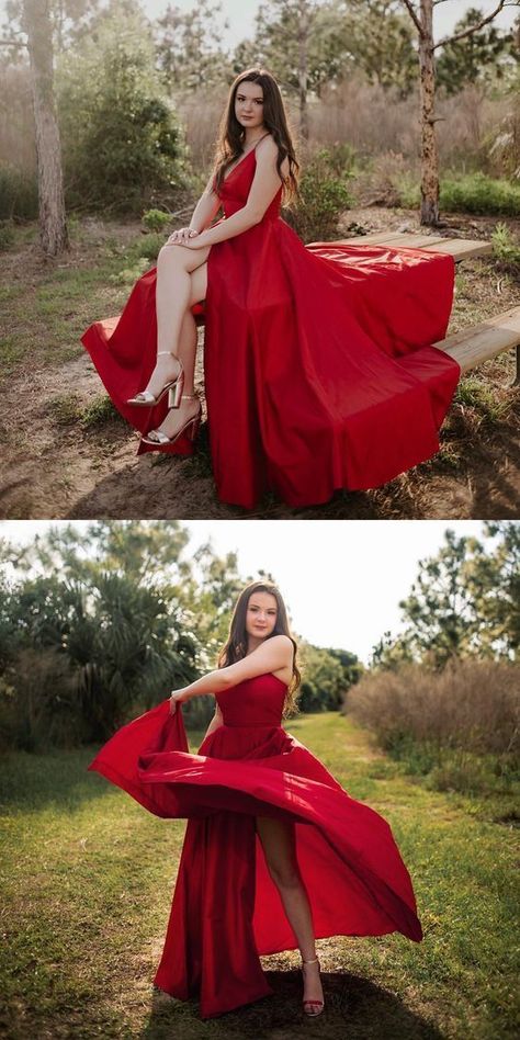 49ad23d1ec9fa4bd8d77d02681df5cfadesc50401463ri Red A Line Prom Dress, Red Prom Dress Long, A Line Prom Dress, Prom Dress Evening, Dresses Satin, Dress Spaghetti Straps, Spaghetti Strap Prom Dress, Prom Dresses 2019, Evening Dress Floor Length