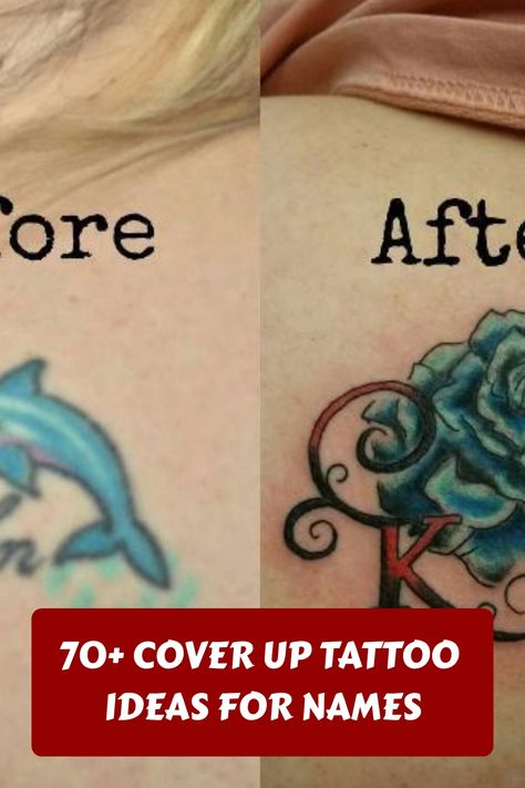 Explore over 70 cover up tattoo ideas for names in this comprehensive post. Find inspiration for transforming unwanted or outdated tattoos into beautiful new designs. Discover creative ways to rework existing ink and learn how skilled tattoo artists can help bring your vision to life. From intricate floral patterns to bold geometric shapes, there's a cover-up idea for every style and taste. Say goodbye to regrets and hello to a fresh start with these name cover-up ideas. Water Lily Tattoo Cover Up, Tattoo Back Cover Up, Boho Tattoo Cover Up Ideas, Memorial Cover Up Tattoos, Covered Tattoos Before And After, Name Cover Up Tattoos For Women On Back, Small Blackout Tattoo Coverup, Tattoo Enhancement Ideas, Best Tattoo Cover Up Ideas