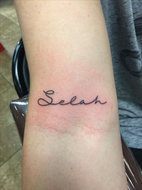 #selah #tattoos #simpletattoos #lettering Selah Tattoo, Love Wrist Tattoo, Infinity Tattoo On Wrist, Grey Ink Tattoos, Symbols Of Strength Tattoos, Hope Tattoo, Crow Tattoo, Strength Tattoo, Traditional Japanese Tattoos