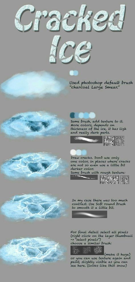 Cracked ice Ice Tutorial, Výtvarné Reference, Seni 2d, Siluete Umane, Seni Cat Air, Digital Painting Tutorials, Poses References, Art Instructions, Drawing Tutorials