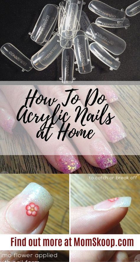 Do Acrylic Nails, Do It Yourself Nails, Cherry Blossom Nails, Acrylic Nails At Home, Acrylic Tips, Acrylic Nail Powder, Diy Nails At Home, Diy Acrylic Nails, At Home Diy