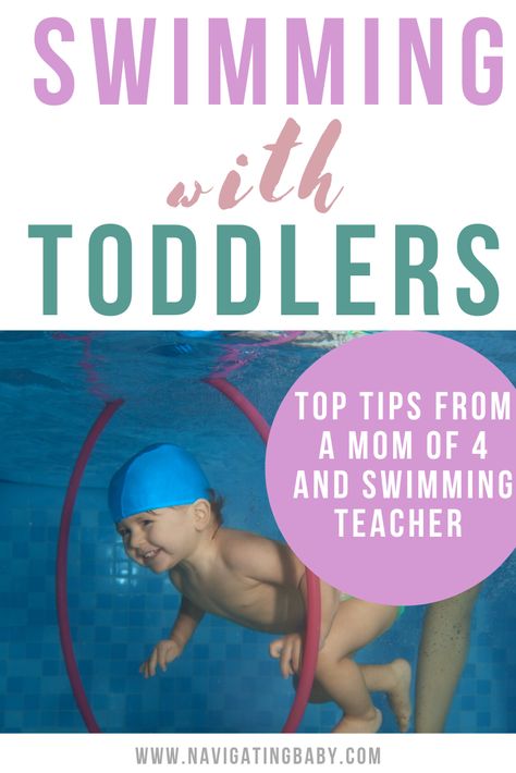 Teach Baby To Swim, Tips For Swimming, Toddler Swimming Lessons, Swimming Teacher, Teach Kids To Swim, Baby Swimming Lessons, Swimming Lessons For Kids, Parenting Challenge, Toddler Swimming