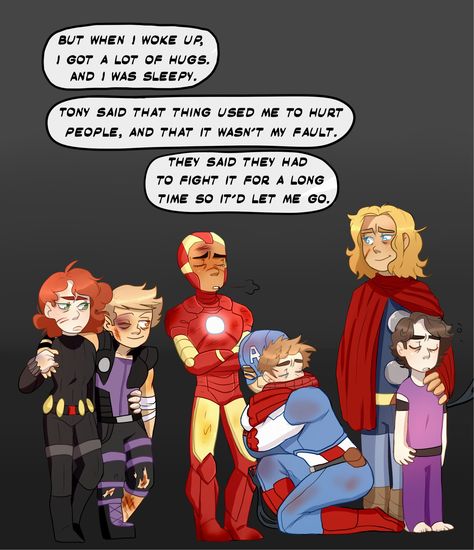 The Little Hero Au, Little Hero Au, Irondad And Spiderson, Avengers Family, Baby Avengers, Superfamily Avengers, Marvel Headcanon, Avengers Comics, Marvel Avengers Funny