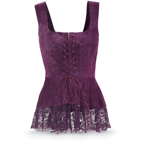 Purple Suede Corset Top ($100) ❤ liked on Polyvore featuring tops, shirts, tank tops, corset, purple, dressy tank tops, purple tank, purple corset, gothic corset and goth shirt Corset Purple, Plus Size Corset Tops, Purple Corset, Plus Size Peplum, Long Sleeve Peplum Top, Fancy Shirt, Peplum Shirt, Plus Size Corset, Dressy Shirts