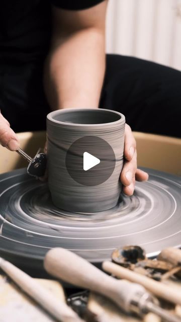 𝙏𝙝𝙚 𝘾𝙚𝙧𝙖𝙢𝙞𝙘 𝙎𝙘𝙝𝙤𝙤𝙡 on Instagram: "How to make marble mugs ❤️
•••
Follow @ceraymic for more!" Pottery Wheel Mug Ideas, Ceramic Mugs Designs Creative, Mug Handles Pottery How To, Checkerboard Pottery, How To Throw A Mug On The Wheel, Pottery Checkered, Marble Mugs, Ceramic Mugs, Mug Designs