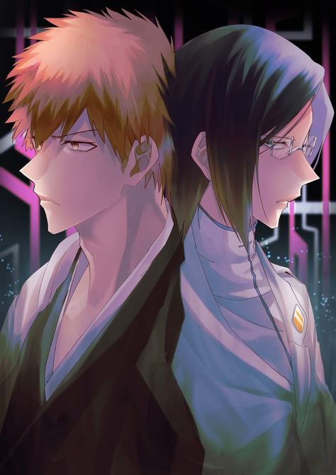 Bleach Beach, Ichigo X Uryu, Bleach Fan Art, Bleach Orihime, Bleach Anime Manga, Canon Ship, Kurosaki Ichigo, Bleach Fanart, Dynasty Warriors