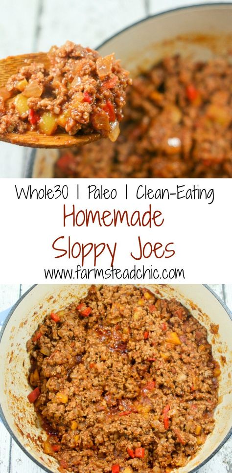 Sweet, a tad spicy, rich, chunky and robust, these Paleo and Whole30 Sloppy Joes are out of this world delicious + easy to make! The perfect weeknight meal! Sloppy Joe Recipe, Homemade Sloppy Joes, Joe Recipe, Paleo Beef, Paleo Lunch, Sloppy Joe, Recipe 30, Potato Skins, Paleo Whole 30