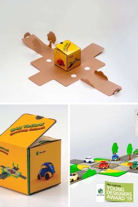 Toy Packaging, Toys By Age, The Toys, Box Packaging Design, Car Toy, Driving School, Packing Design, Food Packaging Design, A Concept