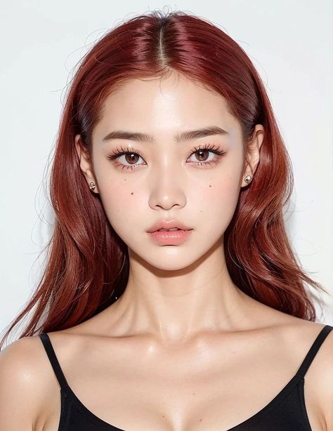 Random People Faces To Draw, Hair Color Ideas Asian Korean Fashion, Soft Makeup Look Asian, Skin Color Claims For Dr, Korean Makeup Inspiration, Polished Hairstyles Classy, Douyin Makeup Inspiration, Asian Button Nose, 2000s Kpop Makeup