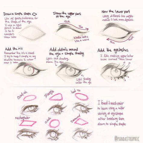 Anyway this is how i draw my common eye + different eye shapes. READ HERE FOR MORE! - I got this tutorial out quickly because i was practicing drawing eyes past few days, i noticed i automatically draw the same eye shape so i tried breaking down eye shapes into simple shapes to use as reference and i think it helped me A LOT! - I think the simple shape thing is applicable to any style so try making your own little ref sheet of eye shapes + simple shapes that match your style. -I use a really ... Eyelashes Reference Drawing, How To Draw Anime Eyelashes, How To Draw Eyelashes Digital, Eyelashes Reference, Eyelash Drawing Reference, Eyelash Reference, Anime Eyelashes Drawing, Eyelash Drawing Tutorial, Drawing Eyelashes