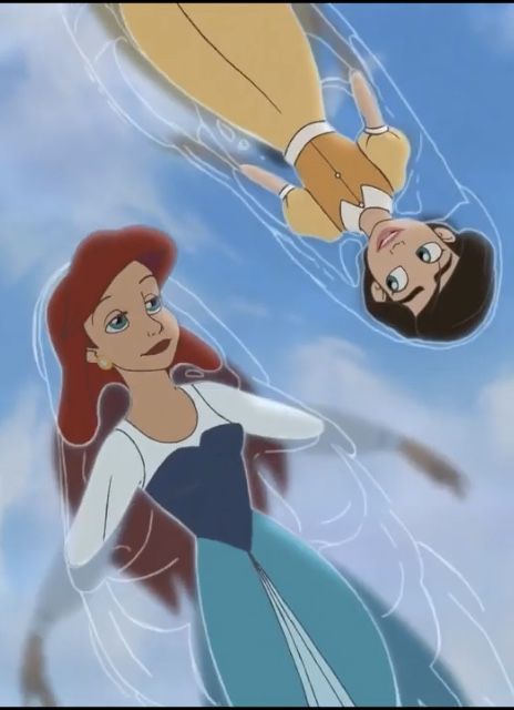 Melody And Ariel, Ariel And Melody, Disney Melody, Melody Little Mermaid, Animated Women, Princess Melody, Disney Vhs Tapes, Mermaid Movies, Kids Movies