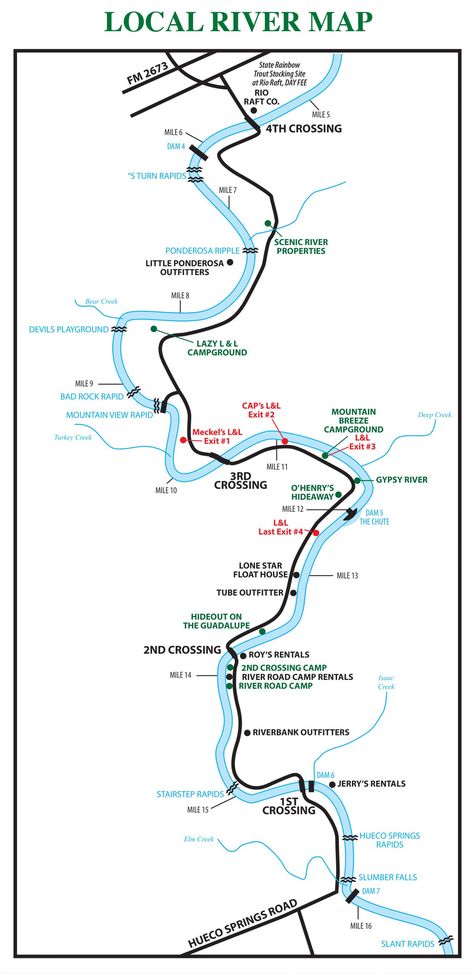 Guadalupe River Map | Lazy L and L Campground Vacation Rentals | Fishing Spot River Map, Rv Tent, Guadalupe River, Cabin Wedding, Summer Music, Tent Camping, Rafting, Vacation Rentals, Kayaking