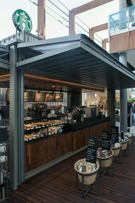 Outside Coffee Bar Ideas, Container Cafe Design Coffee Shop, Container Cafe Design Ideas, Coffee Vibes Aesthetic, Coffee Bar In Kitchen, Coffee Styles, Bar In Kitchen, Mini Cafeteria, Cafe Design Inspiration