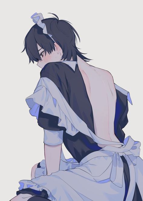 #boy #maidsuit ماثيو ماكونهي, Boy Illustration, Desen Anime, 캐릭터 드로잉, Gambar Figur, Maid Outfit, Manga Boy, 영감을 주는 캐릭터