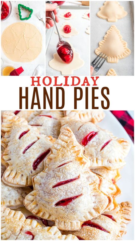 Homemade Cherry Pie Filling, Fruit Hand Pies, Strawberry Hand Pies, Cherry Hand Pies, Hand Pie Recipes, Christmas Pie, Hand Pie, Christmas Gifting, Mini Dessert