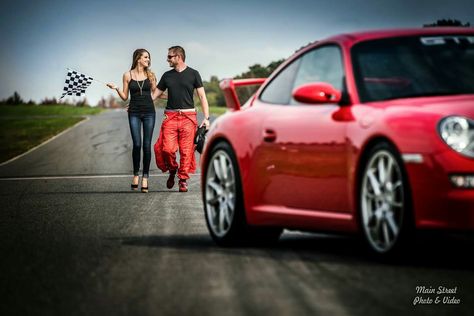 Racetrack Wedding, Race Track, Beach Themes, Engagement Shoots, New Jersey, Motorsport, Engagement Session, Race Cars, Engagement Photos