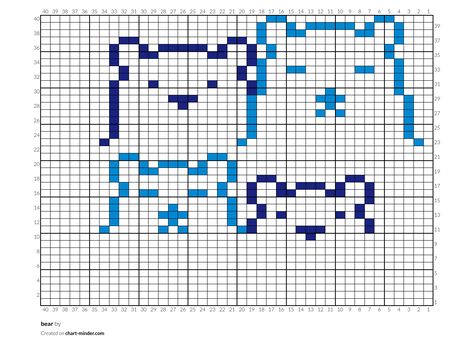 Teddy Bear Knitting Chart, Grandma Crafts, Grid Art, Free Chart, Crochet Bear, Crochet Diagram, Tapestry Crochet, Knitting Charts, Knitting Ideas