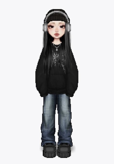 Roblox Streetwear Outfits, Everskies Y2k, Artbreeder Girl, Everskies Fits, Y2k Profile Picture, Everskies Outfits, Bratz Inspired Outfits, Fashion Gal, Comic Style Art