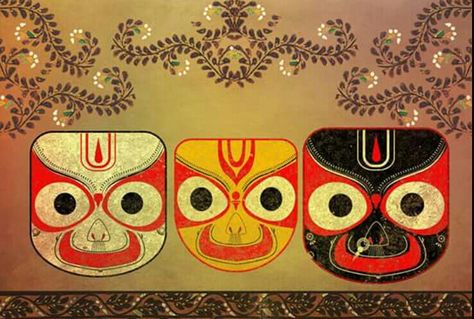 Pipli Art Motif, Rathayatra Puri, Jaganath Rangoli, Jai Jagannath, Worli Painting, Shree Krishna Wallpapers, Indian Rangoli, Buddha Art Painting, Embroidery Leaf