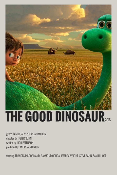 A Good Dinosaur, The Good Dinosaur Poster, Kids Movie Poster, Movie Character Posters, Dinosaur Movie, Animated Movie Posters, Disney Movie Posters, New Disney Movies, Good Dinosaur