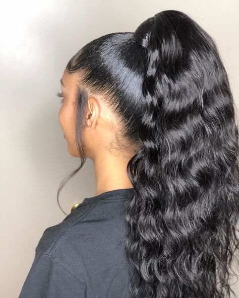 Genie 🧞‍♀️ponytail Genie Ponytail, Brazilian Wavy Hair, Loose Wave Weave, Barbie Pony, Brazilian Loose Wave, Wavy Ponytail, Beach Wave Hair, Brazilian Hair Bundles, Brazilian Straight Hair