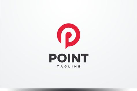 Point - Letter P Logo by yopie on @creativemarket P P Logo Design, P Logo Design Letter, Point Logo Design, Letter P Logo, Letter B Logo, P Logo Design, Logo P, P Logo, Church Logo