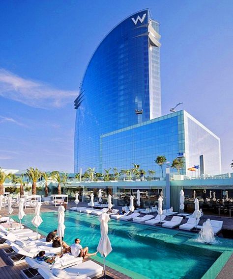 W Hotel, Barcelona, SPAIN https://www.hotelscombined.com/Hotel/W_Hotel_Barcelona.htm?a_aid=134193 W Hotel Barcelona, W Barcelona, Hotel Barcelona, Luxury Beach Resorts, Dream Hotels, Barcelona Hotels, Barcelona City, W Hotel, Barcelona Travel