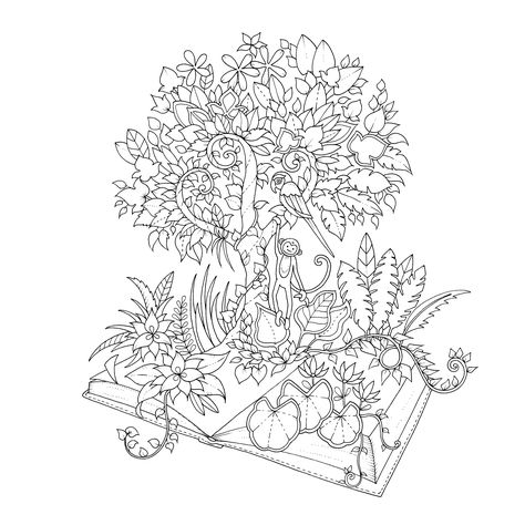 Johanna Basford Coloring Pages Magical Jungle Jungle Coloring Pages, Animorphia Coloring Book, Animorphia Coloring, Tattoo Painting, Forest Coloring Book, Forest Coloring, Blank Coloring Pages, Enchanted Forest Coloring Book, Joanna Basford Coloring