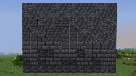 Basalt Texture, Minecraft Floor Designs, Minecraft Wall Designs, Minecraft Brick, Stone Bricks, Minecraft Wall, Stone Wall Texture, Minecraft Blocks, Stone Wall Design