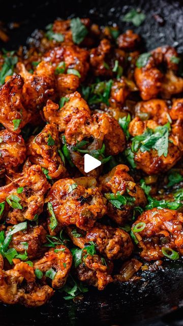 283K views · 33K likes | Nisha Vora | Vegan Recipes on Instagram: "Must-try Gobi Manchurian! Stay tuned to the end for my parents reaction 😂☺️   ▪️What it is: Wildly crispy and crunchy fried cauliflower that’s coated in a sweet-tangy-spicy sauce. Gobi Manchurian is a brilliant mishmash of Indian and Chinese flavors and cooking techniques, and probably my favorite example of fusion cuisine done right.   ▪️Why you should make it: It’s so good I truly don’t know what to do with myself when I eat it. Also, it’s approved by my parents, who’ve eaten the real deal in India.   ▪️When to make it: You need a world class appetizer / party dish, want to be more popular with your friends, or just love fried cauliflower (who doesn’t??).   ▪️Fun fact: Several hundreds of years ago, Chinese migrants move Gobi Fry, Chinese Appetizers, Gobi Recipes, Gobi Manchurian, Manchurian Recipe, Appetizer Party, Vegan Indian Recipes, Cantonese Cuisine, Easy Stir Fry