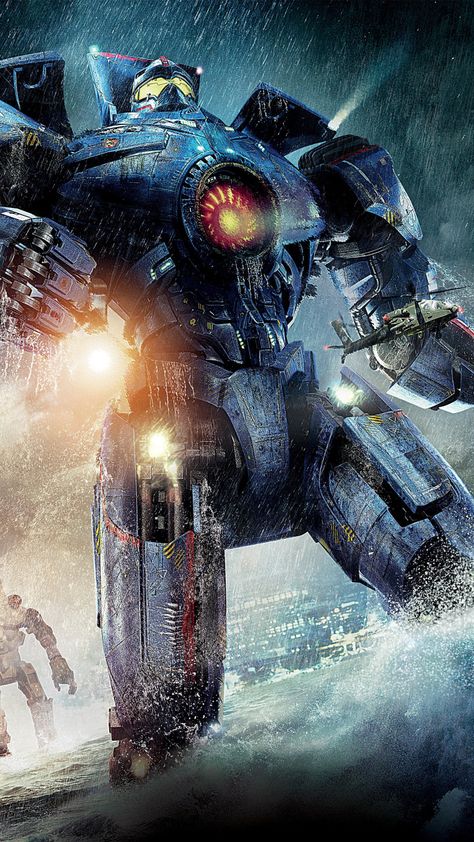 Pacific Rim Movie, Pacific Rim Kaiju, Pacific Rim Jaeger, Robot Wallpaper, Gundam Wallpapers, Star Trek Starships, Kaiju Monsters, Pacific Rim, Giant Robots