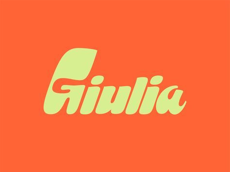 Funky Giulia Wordmark by Francine Thompson on Dribbble Funky Typeface, Basic Lettering, Inspiration Typographie, Typographie Inspiration, Type Inspiration, Font Inspiration, S Logo, Modern Logo Design, Minimalist Logo Design