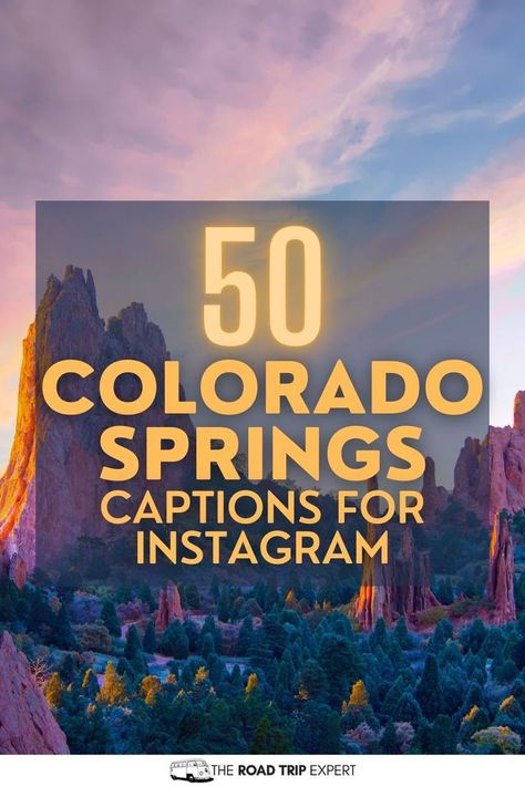 Colorado Springs Captions for Instagram Colorado Quotes, Words To Describe Yourself, Serene Garden, Spring Quotes, Garden Of The Gods, Quotes For Instagram, Good Instagram Captions, Instagram Snap, Cool Captions