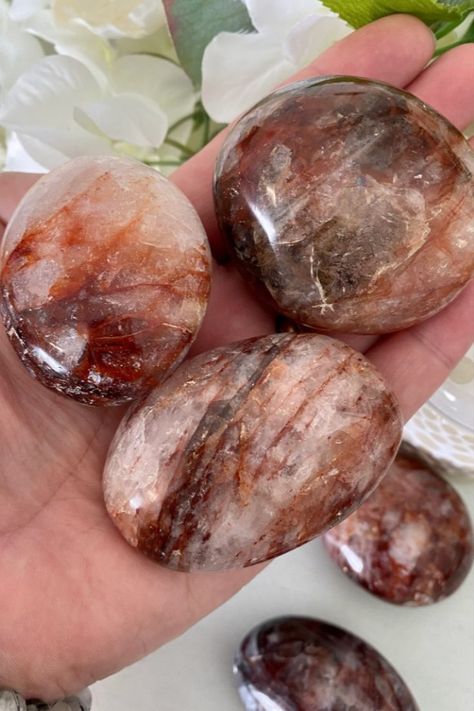 Dream Crystals, Ferruginous Quartz, Balance Energy, Beautiful Energy, Hematoid Quartz, Massage Stones, Crystals Store, Fire Quartz, Quartz Rock