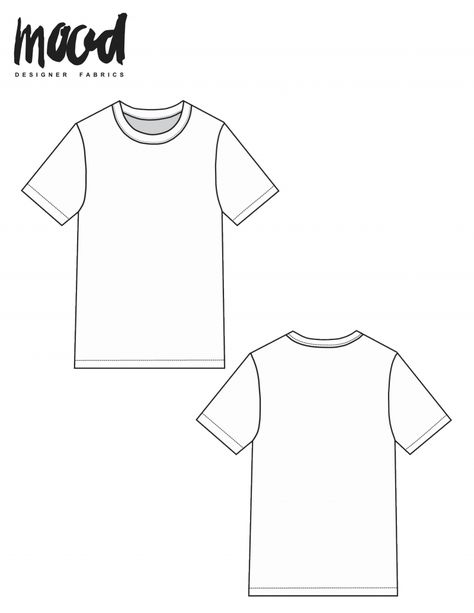 The Brando Tee - Free Unisex Sewing Pattern - Mood Sewciety Imvu Clothes, Sewing Tshirt, Shirt Patterns For Women, Mood Sewciety, Sewing Patterns Free Women, Winter Sewing, T Shirt Sewing Pattern, Free Pdf Sewing Patterns, Beginner Sewing Patterns