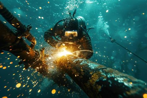 Underwater Welding Jobs Underwater Welding, Underwater Welder, Welding Ideas, Sweet Love Text, Welding Jobs, Jobs For Freshers, Recruitment Services, Thrill Seeker, High Risk