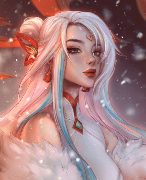 Liga Legend, Anime Hair Color, League Of Legends Poster, Ahri League, Dungeons And Dragons Art, Lol League Of Legends, Realistic Art, League Of Legends, Aesthetic Art