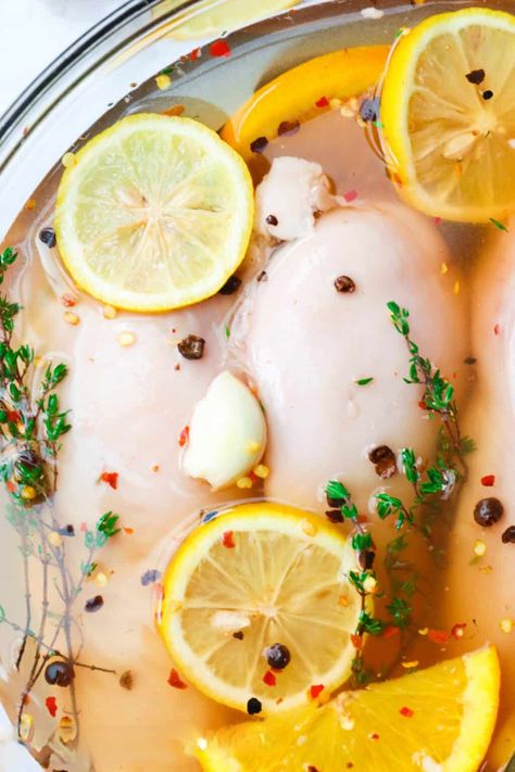 Chicken Breast Brine - Immaculate Bites Chicken Breast Brine, Chicken Breast Brine Recipe, Meat Injection Recipe, Mindful Recipes, Airline Chicken Breast, Chicken Brine, Brine Chicken Breast, Caesar Pasta, Chicken Caesar Pasta Salad