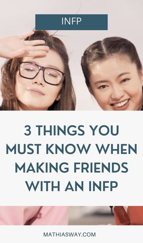 INFP friendships take a long time to establish but it lasts a lifetime with little to no misunderstandings. If you have INFP friends, have you noticed how they’re sweet but aren’t showy at the same time? No, they're not showy, but thankfully, INFP friendship best friends are great to have! #infp #mbti Infp Friends, Infp Friendship, Infp Mbti, Friendship Best Friends, Infp T Personality, Infp Personality, Infp T, Infj Personality, Mbti Personality