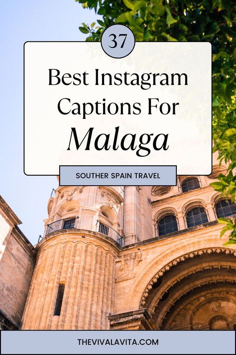 Spain Instagram Captions, Spain Captions Instagram, Malaga Photoshoot, Malaga Aesthetic, Malaga Spain Aesthetic, Malaga Spain Photo Ideas, Spain Quote, Malaga Photo Ideas, Instagram Captions For Pictures