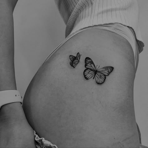 Butterfly Tattoo On Buttcheek, Butterfly Tattoo Buttcheek, Butterfly Tattoo On Buttocks, Butterfly Buttcheek Tattoo, Hip Tattoo Butterfly, Butterfly Tattoo On Hip, Butterfly Tattoo Hip, Butterfly Tattoo Thigh, Butterfly Hip Tattoo