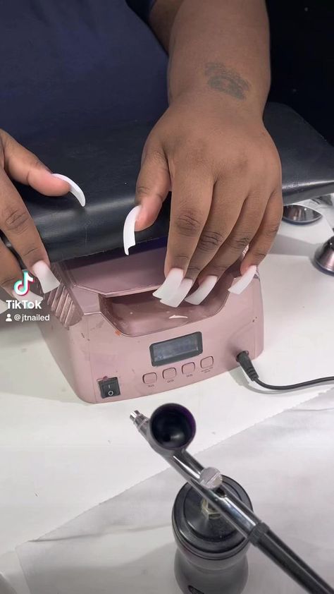 1.4K views · 5.3K reactions | Airbrush DUCK TIPS ✨💕 A True 90s set 💅🏽. #90snails #ducknails #airbrushnails | Jada Tolbert-Armstrong | Jada Tolbert-Armstrong · Original audio Nail Line Designs, Airbrush Nail Designs, Duck Tips, Duck Nail, Airbrush Nail, 90s Nails, Airbrush Nails, Duck Nails, Line Design