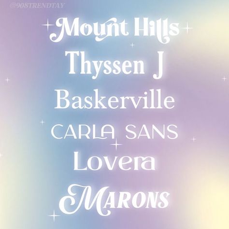 Canva Keywords Elements Letters, Barbie Font Canva, Y2k Fonts Canva, Dreamy Font, Canva Fonts Aesthetic, Canva Font Combinations, Font Canva Lettering, Dafont Fonts, Canva Keywords