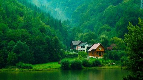 Download Beautiful Scenery Nature Wood Houses Green Trees Bushes Lake Photography HD Photography wallpaper from the above HD Widescreen 4K 5K 8K Ultra HD resolutions for desktops laptops, notebook, Apple iPhone & iPad, Android mobiles & tablets. Beautiful Scenery Nature Wood Houses Green Trees Bushes Lake Photography HD Photography is part of the Photography wallpapers collection. Dream House In The Woods, House Wallpaper, Lake Photography, Architecture Model Making, Wallpaper Laptop, Forest House, Photography Wallpaper, Beautiful Scenery Nature, Dream House Exterior