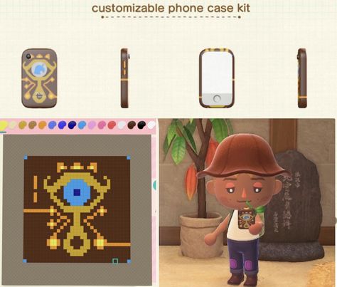 Acnh Phone Case Qr Code, Acnh Phone Case, Sheikah Slate, Motif Acnl, Ac New Leaf, Animal Crossing Funny, Animal Crossing Guide, Animal Crossing Qr Codes Clothes, Qr Codes Animal Crossing