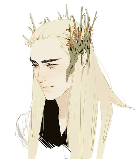 Ian·一安 on Twitter: "√… " Legolas Hot, The Hobbit Thranduil, Lotr Elves, Legolas And Thranduil, Tolkien Elves, Elf Art, Night Elf, Lotr Art, Funny Illustration